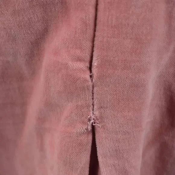 Ella Moss Pink Velvet Pleated Midi Skirt- 4 - Picture 7 of 8